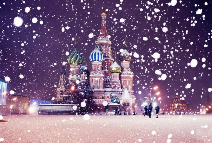 Огни Рождественской Москвы